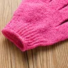 Guantes de baño para ducha, guantes exfoliantes para baño de Spa, masaje corporal, limpieza, depurador, colores dulces, toalla de baño, 5 colores, DW807