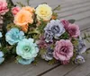Sztuczne Kwiaty Bukiet Symulacja Azalea Krajowa Wedding Party Garden Home Decoration Silk Plastic Rośliny GB216