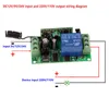 Freeshipping 3000m Wide Range DC 9V 12V 24V 1 CH 1CH RF Trådlös fjärrkontroll Switch System 6CH Sändare + Mottagare 315/433 MHz