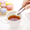 Preferens 1pc kaffe sockerklämma rostfritt stål tweezer mini klämma tong clips kaffe is kub lite te clips varm kök bar verktyg leverans