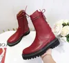 Hot Sale-Genuine cow leather Lacing Half Boots fashion Working Tooling Shoe Western Desert Rain Boots Winter Snow Anke Martin Boots,35-40