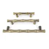 3.75" 5" Antique Bronze Dresser Drawer Pulls Handles Knobs Bamboo Shape Kitchen Cabinet Cupboard wardrobe door Handle Pull 2pcs