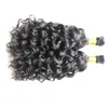 7A Não Processado Virgem Mongol Kinky Curly Cabelo Cápsulas de Queratina Cabelo de Fusão Humana Prego I Dica Pré Ligado afro Kinky Curly Hair Ex4420532