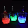 4.9L LED Secchiello per il ghiaccio ricaricabile Luminoso Champagne Birra Raffreddatore per vino Bevanda Portabottiglie in vetro Vasca per il ghiaccio bar decorazioni per feste in discoteca