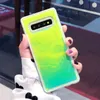 Gorące świetliste neonowe okładki piasku dla iPhone'a 13 12 11 Pro Max Xs XR 6 7 8 Glow w ciemnym płynnym brokatu