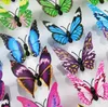Aydınlık dolabı Mıknatıslar 3D Kelebek Tasarım Çıkartması Art Etiketler Odası Manyetik Ev Dekorasyonu DIY Duvar Dekorasyon Yeni