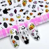 4PCS self-adhesive Halloween nail sticker decals for nail art decorations fake nails accessoires ghost Pumpkin head F255-260