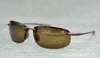 WholeBrand Designer Mcy Jim 407 sunglasses High Quality Polarized Rimless lens men women driving Sunglasses with case8968563