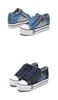 Chaussures Vente chaude-expédition haute denim toile chaussures femmes chaussures de mode dames baskets couleur mélange EUR 35-41 240311