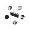 aluminium suitcase tool box hard case multifunctional storage box 340*140*60mm