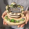 Creatief houten ringkussen huwelijksceremonie bosstijl handgemaakte ringhouder verlovingshuwelijksaanzoek dag huwelijksdecoraties