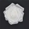 10pcs-100pcs White Pe Foam Rose Flower Head Sztuczna róża do domu dekoracyjne wieńce kwiatowe przyjęcie weselne dekoracja 1215L