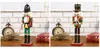 30 cm Nutcracker Puppet Soldiers Träfigur Julskrivbordsdekorationsfönster Showcase Home Decor Ornament Christmas Gift S7026548