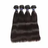 8A Brésilien Péruvien malaisien Indien Vierge Vierge droite Naturel Black 3 ou 4 Bundles Remy Extensions de cheveux humains Straitement 50gp1912636