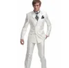 Przystojny dwupoziomowy Tuxedos Peak Groomsmen Man Suit męski ślub/bal maturalny/kolację oblubieńca (kurtka+spodnie+krawat) B017