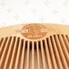 MOQ 50 PCS Laser Carved LOGO Wood Comb for Hair Beard Whiskers Sideburns Mustache Anti Static Combs Men Women Amazon Premium Seller