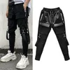 Hip Hop Mężczyźni Cargo Spodnie High Street KPOP Casual Cargo Spodnie z kieszeniami Joggers Modis Streetwear Spodnie Azjatycki Rozmiar