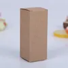 Faltbare braune Papierverpackungsbox, Lippenstift-Flasche für ätherische Öle, Aufbewahrungsbox, Geschenkpaket, Lippenstift, Parfüm, Kosmetik, Nagellack-Paket