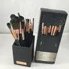 Maquillage ماركة ماكياج فرشاة توقيع روز الذهب 13pcs / set فرشاة مجموعة للوجه العين الشفاه مسحوق الأساس عينيه مستحضرات التجميل مع حامل