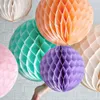 5pcs Tissue Paper Flowers Paper Pom Poms Balls Poms Honeycomb Lantern Party Decor Craft Wedding Party Decors Wholesale