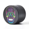 New 50MM 4 Layers Herb Grinder with 12 pictures Metal Grinder Dry Herb Vaporizer CNC Teeth Filter8152556