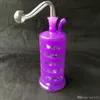 Accessoires de bongs en verre de narguilé cylindrique rayé ﾠ, Pipes à fumer en verre mini-couleurs colorées Pipes à main Meilleur tuyau en verre à la cuillère