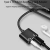 USB Typ C till 35mm hörlur Jack Audio Adapter för Android Samsung Huawei Xiaomi Aux Audio Cable Headphone Charger laddar USBC4685130