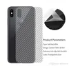 Back Carbon Fiber Film Screen Protector för Apple iPhone 11 XR XS Max 7 8 Plus för Note10 S10