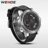 Weide Men Sports siffra Back Light Digital Analog Black Quartz Black Buckle Date Sport Wrist Watch Military Relogio Masculino198b