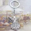 OPPOHERE argento antico placcato grande angelo custode ciondolo portachiavi gioielli portachiavi nuovo 38 * 22 mm ciondolo catena chiave accessori C19011001