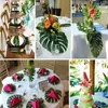 Foglie di palma tropicale artificiale foglia foglie verdi per la casa cucina decorazioni per feste fai da te artigianato matrimonio