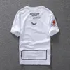 T-shirt casual ropa para hombre camisa de diseño de verano negro blanco naranja tamaño s-xxl algodón mezcla con cuello redondo de manga corta impresión de dibujos animados