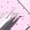 A special tool for manicure stainless steel curved straight head tweezers electronic tweezers hand DIY CLIP partner