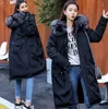 Moda para baixo casacos, inverno feminino coreano grossa casacos quentes soltos colarinho com capuz parkas