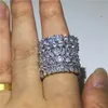 Choucong 5 Styl Różne Cięcie Band Pierścień 5A Cyrkon Sona CZ 925 Sterling Silver Engagement Pierścienie dla kobiet Mężczyźni Biżuteria