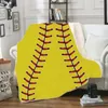 Softball Baseball Coperte Calcio Calcio Tappeto Sherpa Ball Fasce 3D Stampato Inverno Peluche Scialle Divano Divano Tiro Involucri in pile C6694