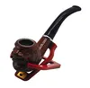 New brown pipe classic wood tube wood removable pipe WY308