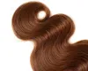 غير المجهزة البرازيلي أومبير شعر الجسم موجة مستقيم ريمي الشعر ينسج 1B / 30 لحمة مزدوجة عالية الجودة شحن مجاني