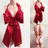 Lilicochan New Womens Anime Trajes Cosplay Vermelho Bowknot Lingerie Lolita Bonito Sexy Japonês Nightwear vestido Erótico