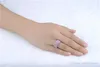 Yhamni Fashion S925 Stamp Stamp Original Silver Ring for Luxury Pink Diamond New Trendy Jewelry Engagement Ring MR13381029136537611