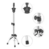 Adjustable Hairdressing Tripod Stand Mannequin Head Holder Hairdresser Training Head Mold Clamp False Stand Hair Wig