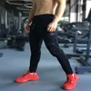 Erkek Joggers Rahat Pantolon Fitness Erkekler Spor Eşofman Dipleri Sıska Sweatpants Pantolon Siyah Spor Salonları Jogger Track Pantolon