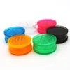 Più nuovo colorato 40MM plastica Herb Grind Spice Miller Grinder Crusher Grinding 3Parts Design innovativo portatile per pipe da fumo Strumento DHL