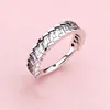 The new glacier beauty CZ diamond ring for Pandora 925 sterling silver classic fashion ladies ring elegant jewelry with the original box