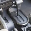 من ألياف الكربون سيارة ABS جير لوحة الغلاف تريم الديكور لجيب رانجلر JK 2007-2010 سيارة زينة الداخلية