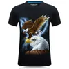 Animal T Shirt 3d Eagle Lion Wolf Owl Print Summer T-shirts Men Women Plus Size Tee Shirt