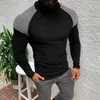 Adisputent Sweter Mężczyźni Sweter Casual Male Dzianiny Ubrania Plus Size Jesień Wineter Turtleneck Slim Fit Warm Sweter Topy 2019