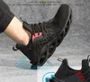 2020 Fashion Breathable Mesh Safety Shoes Men's Lightweight Sneakers Impregnable Steel Toe Soft Anti-Piercing Work Shoes