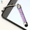 Bling diamantes claro caneta de tela toque cristal stylus para iphone 6 plus 4S 5g samsung s3 s4 35mm poeira plug estilo 300pcslos9876376