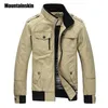 Beiläufige Männer Jacke Frühling Armee Militär Jacke Männer Mäntel Winter Männliche Oberbekleidung Herbst Mantel Khaki Neu